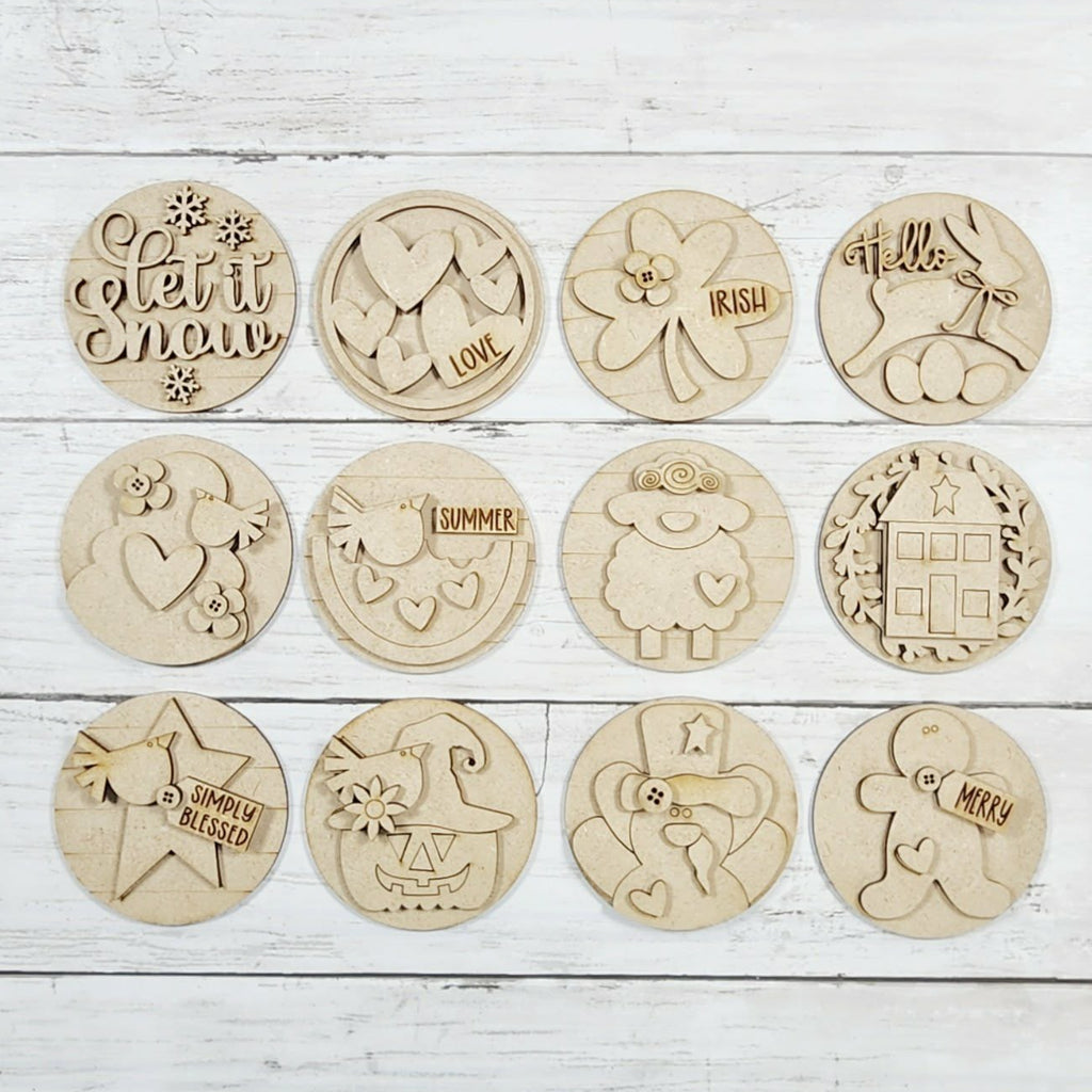 Seasonal 3" Round DIY Kit