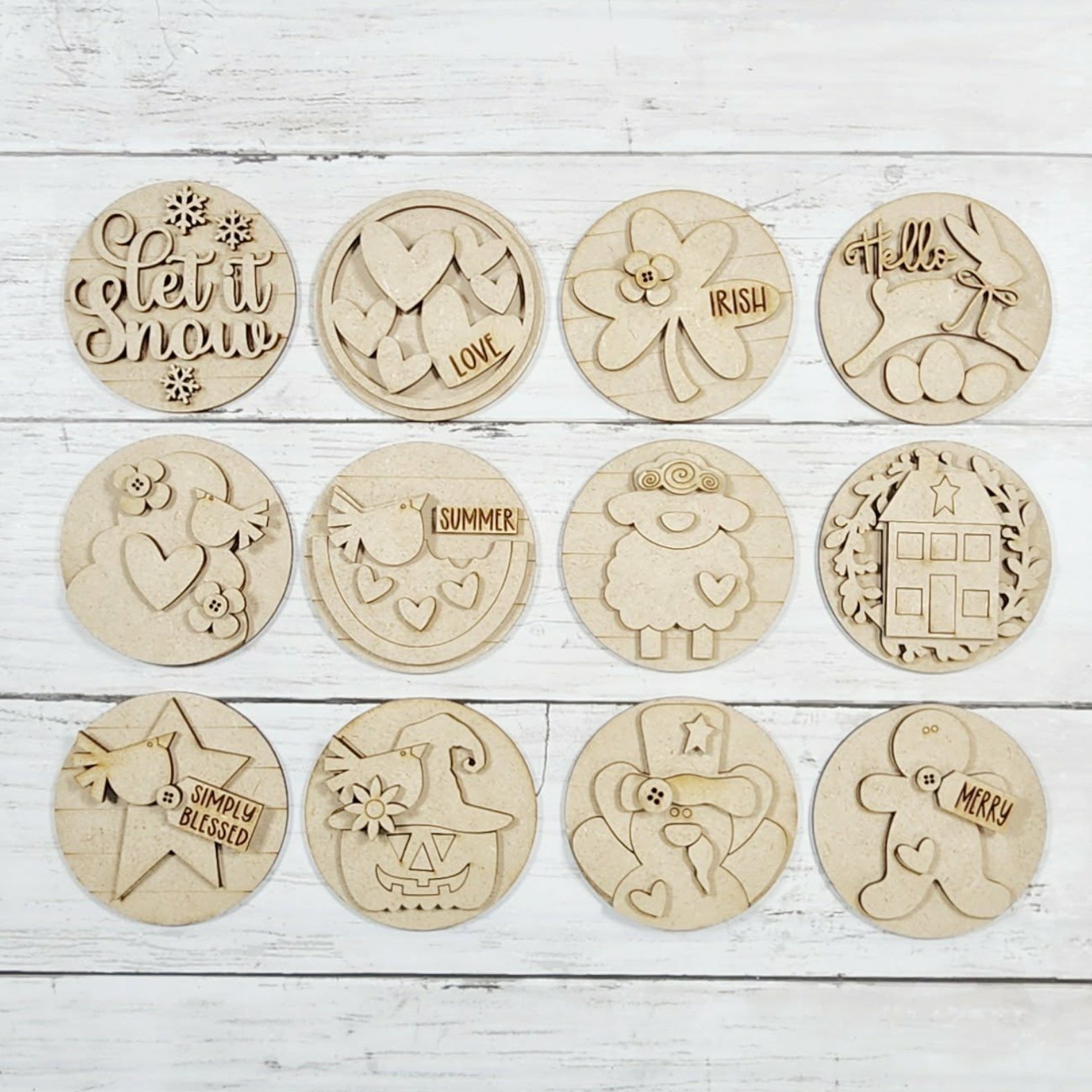 Seasonal 3" Round DIY Kit