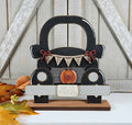 Hello Pumpkin / Merry Christmas Reversible Vintage Truck Shelf Sitter DIY Kit
