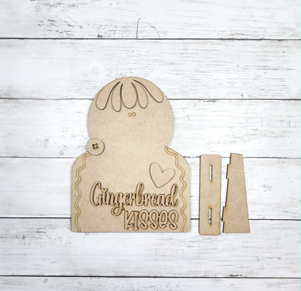 Gingerbread Kisses Shelf Sitter DIY Kit
