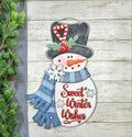 Sweet Winter Wishes Snowman Door Hanger DIY Kit