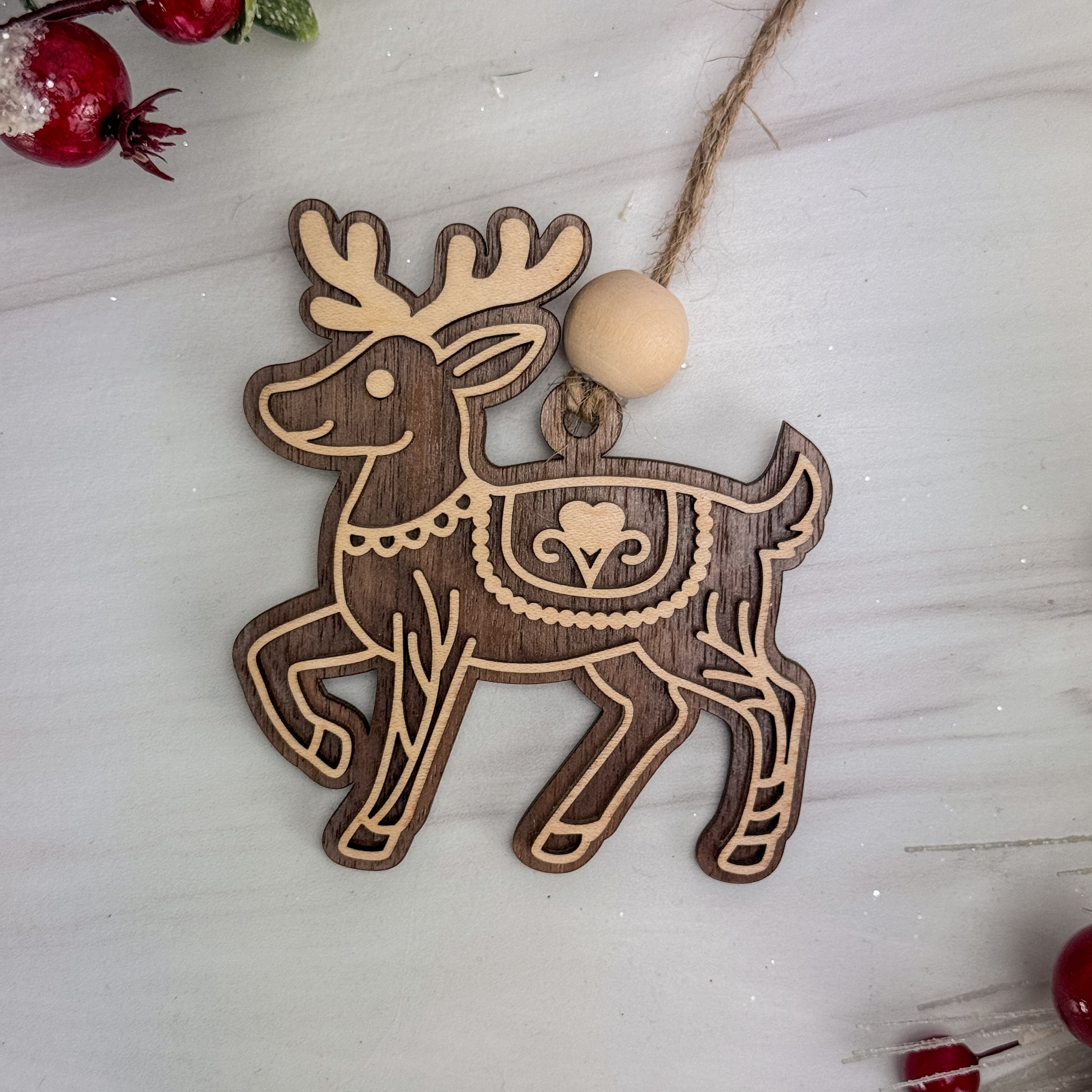 Woodland Reindeer Ornament