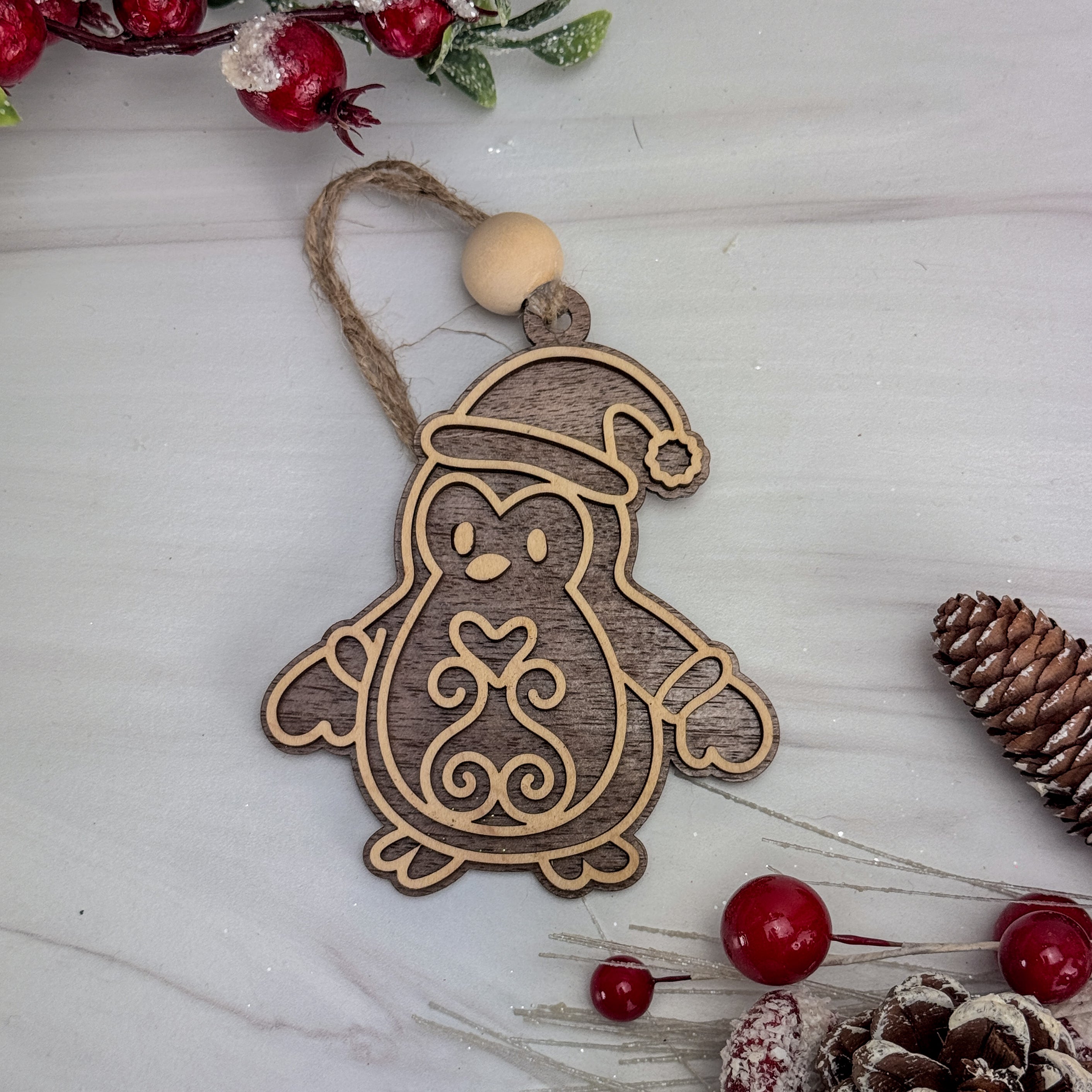 Woodland Penguin Ornament